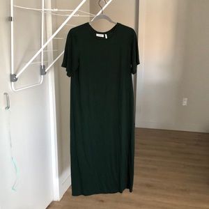 Dark green t-shirt dress
